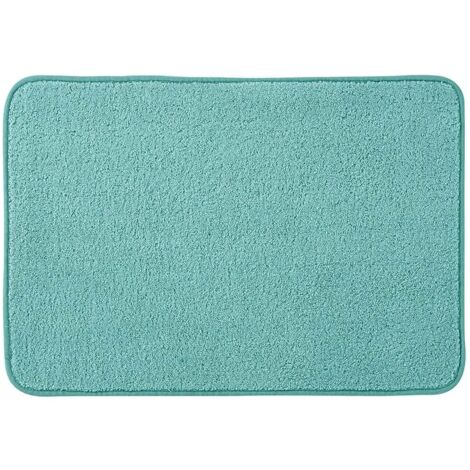 Tappeto bagno verde 60x40 cm in microfibra antiscivolo Spring