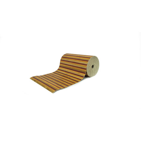 Tappeto Bamboo Passatoia Antiscivolo Degrad&egrave Colore Beige, misura50x240coloreBeige