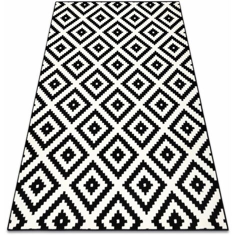 Tappeto BCF Morad RUTA diamanti, geometrico - nero / crema black 140x200 cm