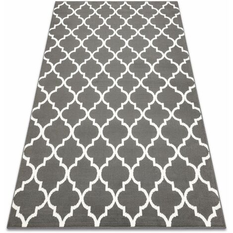 Tappeto BCF Morad TRELIS Traliccio marocchino - antracite, grigio  grey 160x220 cm