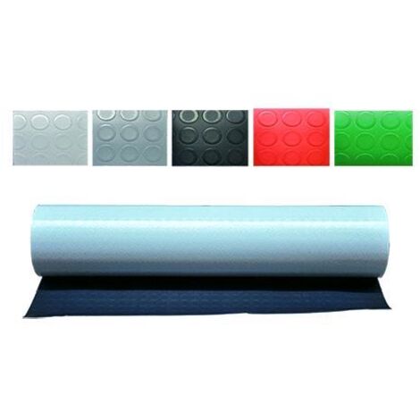 Tappeto Bollato A Bolle In Pvc, Spessore Mm 1.3 - Mt. 1 X 25 Grigio Cf. 1 Rotolo