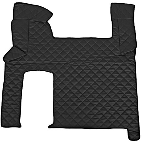 Tappeto centrale in Skeentex - Nero - compatibile per Man TGX (09/0712/16) automatico, 2 cassetti