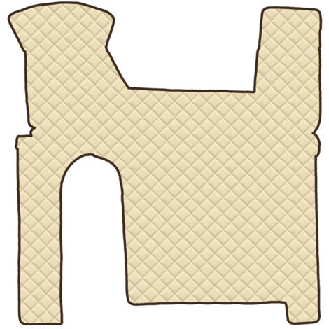 Tappeto centrale in Skeentex - Panna - compatibile per Man TGX (09/0712/16) manuale, 2 cassetti