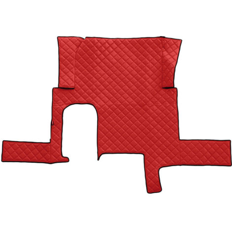 Tappeto centrale in Skeentex - Rosso - compatibile per Man TGX (09/0712/16) automatico, 1 cassetto