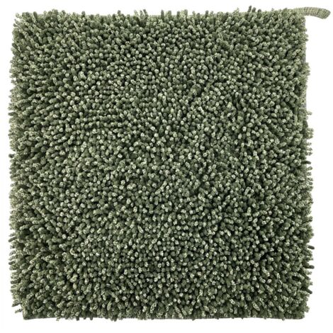 TAPPETO CHANTAL 56X56CM OLIVA IN COTONE