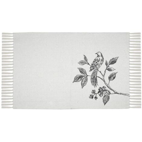 TAPPETO CLARINE 60X90CM ECRU' IN POLICOTONE.