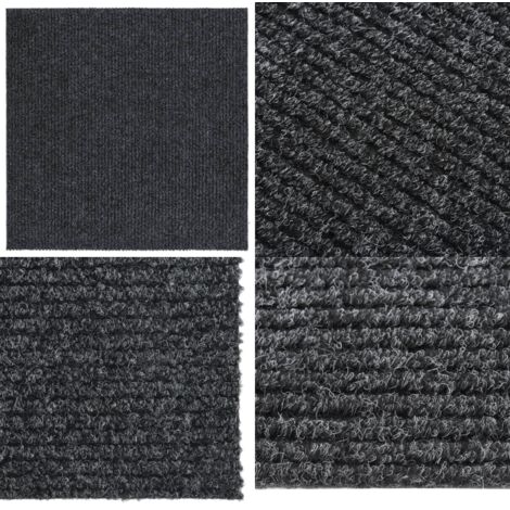 Tappeto Corsia Acchiappa Polvere 100x100 cm Antracite - Tappeto antipolvere - Tappeto acchiappapolvere