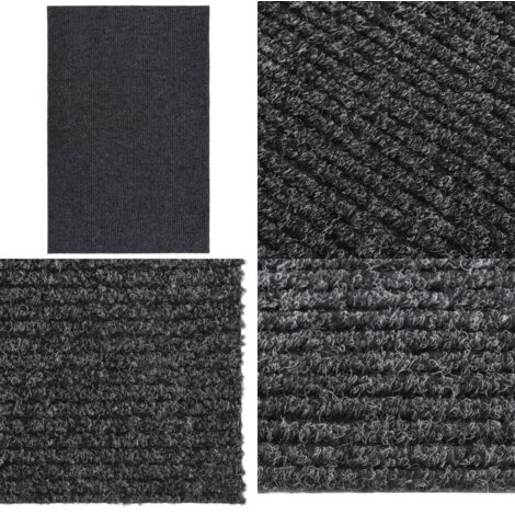 Tappeto Corsia Acchiappa Polvere 100x150 cm Antracite - Tappeto antipolvere - Tappeto antiscivolo