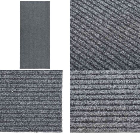 Tappeto Corsia Acchiappa Polvere 100x250 cm Grigio - Tappeto antipolvere - Tappeto acchiappa polvere