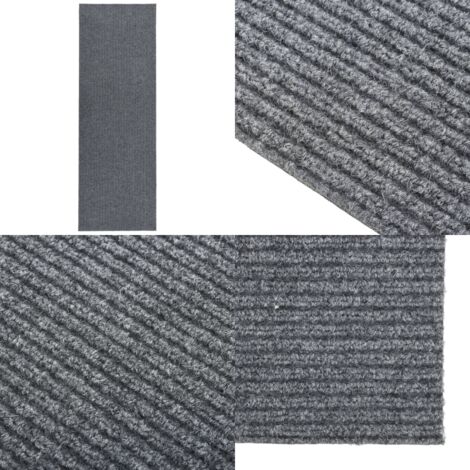 Tappeto Corsia Acchiappa Polvere 100x350 cm Grigio - Tappeto antipolvere - Tappeto antiscivolo