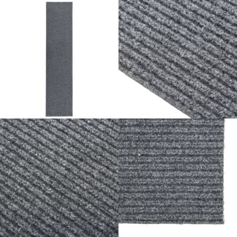 Tappeto Corsia Acchiappa Polvere 100x450 cm Grigio - Tappeto antipolvere - Tappeto acchiappa polvere