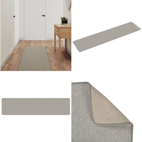 Tappeto Corsia Aspetto Sisal Platina 50x200 cm - Tappeto ingresso - Tappeto sisal