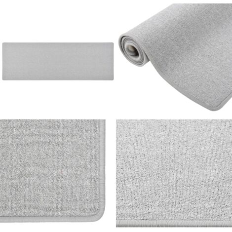 Tappeto Corsia Grigio Chiaro 50x150 cm - Tappeto moderno - Tappeto antiscivolo