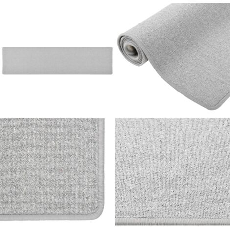 Tappeto Corsia Grigio Chiaro 50x200 cm - Tappeto moderno - Decorazione casa