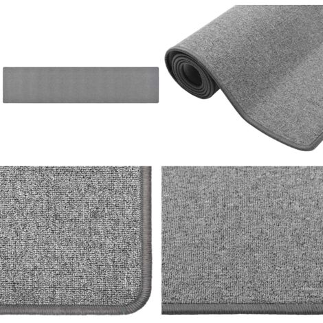 Tappeto Corsia Grigio Scuro 50x250 cm - Tappeto moderno - Decorazione casa