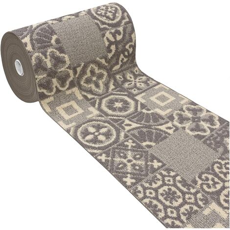 Tapis De Sol 3D Antidérapant 57x145 Cm - Rouge Bordeaux/vert, Tissu Italie