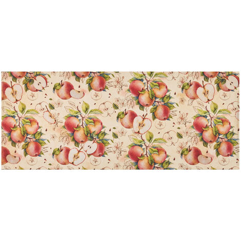 Tappeto Cucina Antiscivolo Stampa Digitale Emozioni Fantasia Mele By Suardi, misura58x280coloreMele