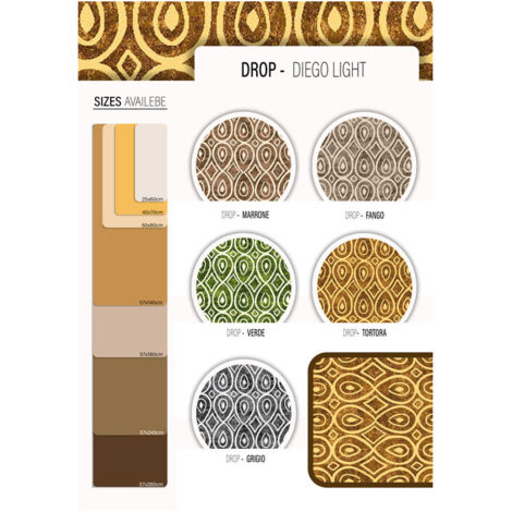 TAPPETO CUCINA DROP 57X140 CM ASSORTITO- 10,0 pz