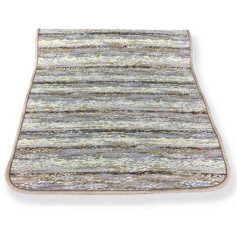 TAPPETO CUCINA gommato ANTISCIVOLO STRIPE BEIGE Cm. 55x240