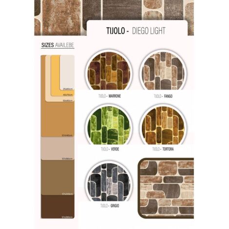 TAPPETO CUCINA TIJOLO 50X 80 CM ASSORTITO