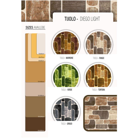 TAPPETO CUCINA TIJOLO 57X280 CM ASSORTITO- 10,0 pz