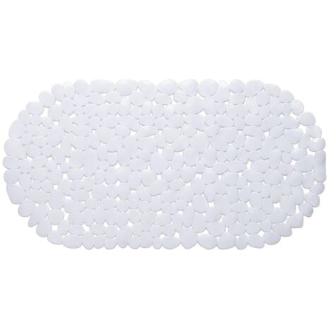Tappeto da bagno antiscivolo - Bianco - 68x35 cm