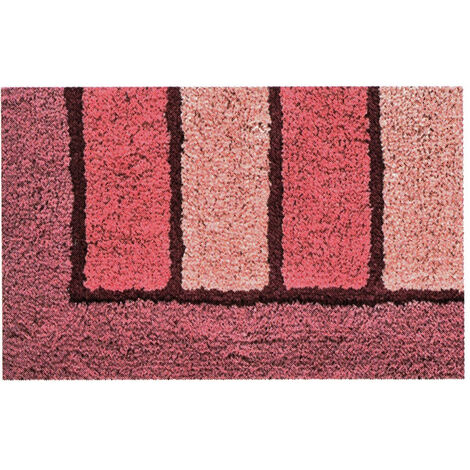 Tappeto Da Bagno Antiscivolo Disegno Line Colore Rosa, misura60x110coloreRosa