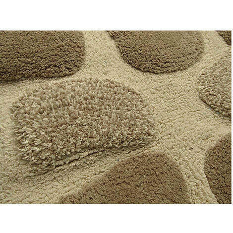 Tappeto Da Bagno Antiscivolo Disegno Stone Colore Beige, misura50x80coloreBeige