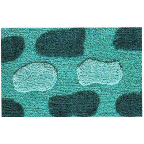 Tappeto Da Bagno Antiscivolo Disegno Stone Colore Verde, misura50x80coloreVerde