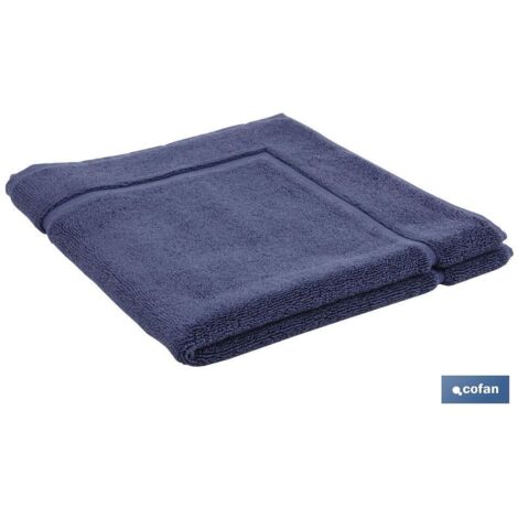 Tappeto da Bagno Blu Navy Gr.1000 Modello Marin 60x60cm