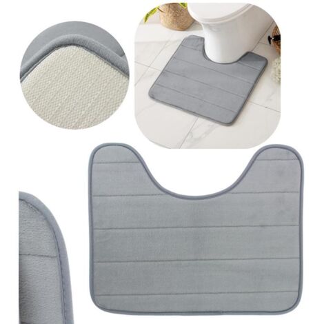Tappeto da bagno con ritaglio per il water per il tappetino antiscivolo del bagno