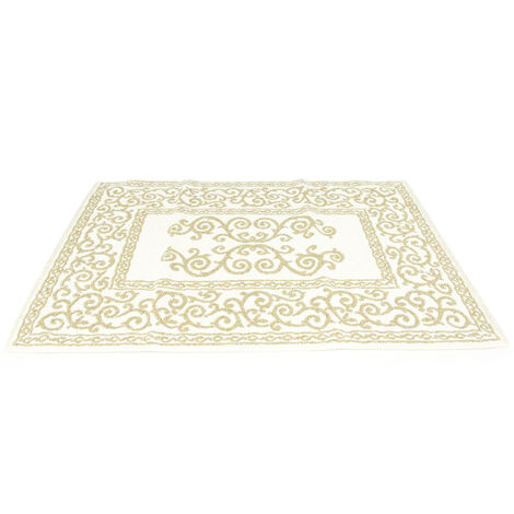 Tappeto Da Bagno Disegno Augusta Colore Beige Modello O.B., misura60x90coloreBeige