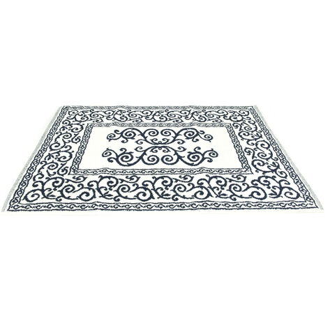 Tappeto Da Bagno Disegno Augusta Colore Blu Modello O.B., misura60x120coloreBlu