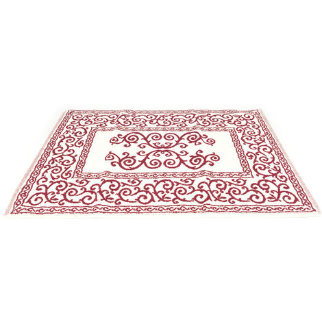 Tappeto Da Bagno Disegno Augusta Colore Bordeaux Modello O.B., misura60x90coloreBordeaux