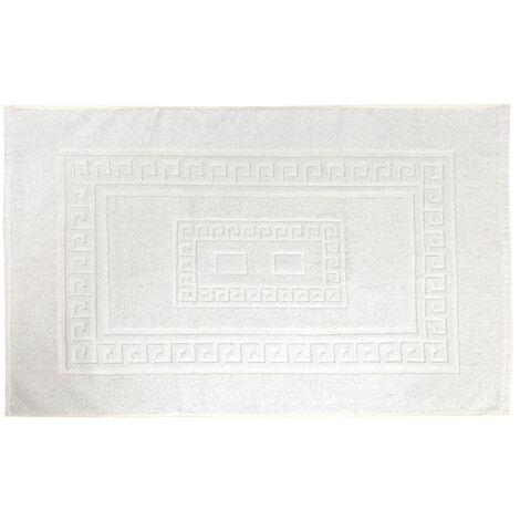 Tappeto Da Bagno Disegno Torino Colore Bianco, misura60x120coloreBianco
