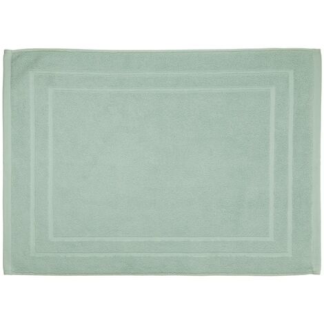 Tappeto da bagno in cotone verde 50x70cm - Atmosphera créateur d'intérieur