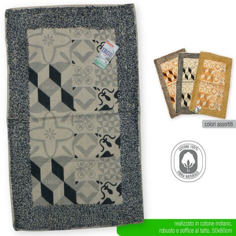 Tappeto da bagno irge tappetino assorbente 40x60 100% cotone 4 colori