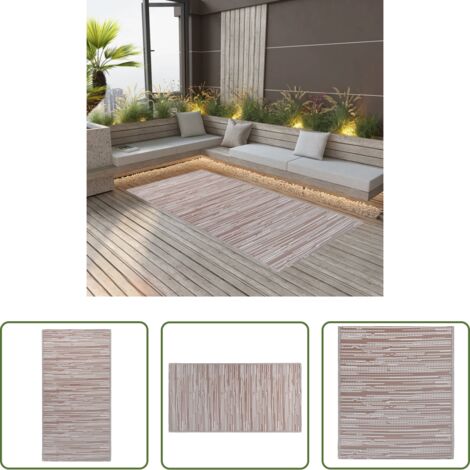 Tappeto da balcone -  Tappeto da Esterni ARAKIL Marrone 120x180 cm in PP