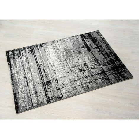 Tappeto 80x150 cm in cotone con cuciture grigie in stile AR 15 Forme -  Habitium®