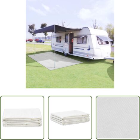 Tappeto da campeggio -  Tappeto da Tenda 100x500 cm Bianco
