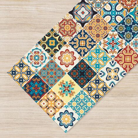 Tappeto Antiscivolo Tappeto Foliage Moderno - Ciniglia Morbida - Antiscivolo - Made In Italy - Antracite, 65x175 Cm Tappeto Ciniglia Moderno