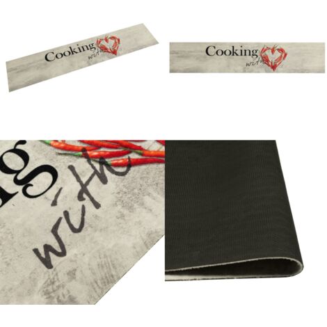 Tappeto da Cucina Lavabile Cucinare 60x300 cm in Velluto - Tappeto da cucina lavabile - Tappeto da cucina in velluto