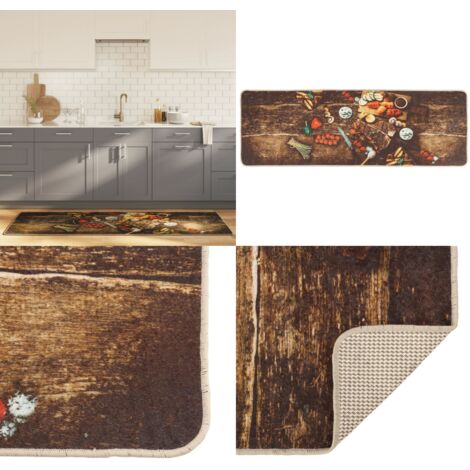 Tappeto da Cucina Multicolore 60x180 cm Lavabile Antiscivolo - Tappeto antiscivolo - Tappeto da cucina lavabile