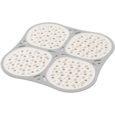 TAPPETO DA DOCCIA LINEA RELAX 53X53 CM IN COLORE BIANCO