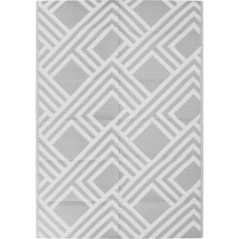 Tappeto da Esterni ARAKIL Grigio 140x200 cm in PP vidaXL