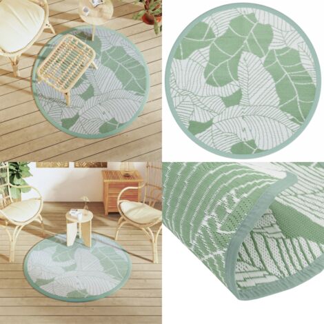 Tappeto da Esterno ARAKIL Verde Ø120 cm in PP - Tappeto da esterno - Tappeto verde