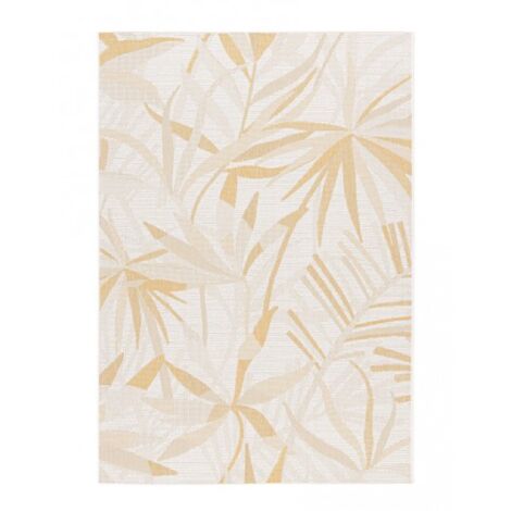 Tappeto da esterno Evok Fronte in 91% polipropilene e 9% poliestere. retro in latex. 160 x 230 cm -Ocra