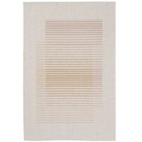 Tappeto da esterno Kino  Fronte in 91% polipropilene e 9% poliestere. -Beige Arancio