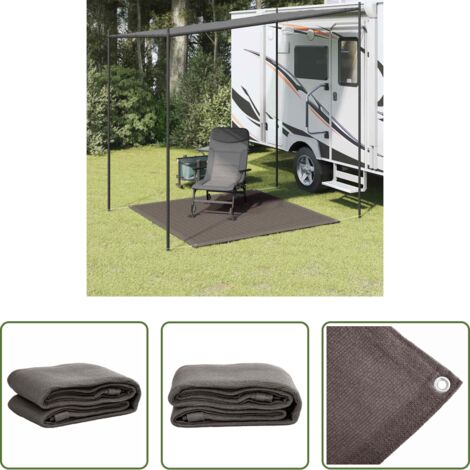 Tappeto da esterno -  Tappeto da Tenda 200x200 cm Antracite