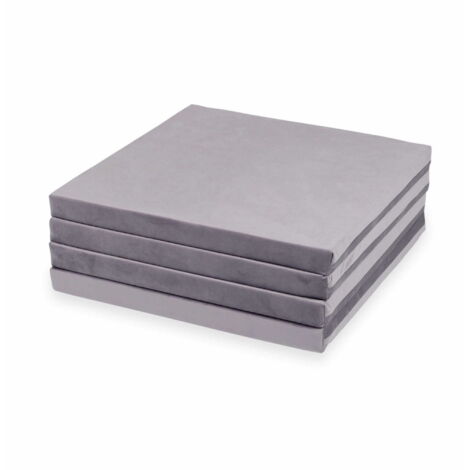 Tappeto da gioco 120x120cm per bambini, quadrato, pieghevole, Velvet Lila